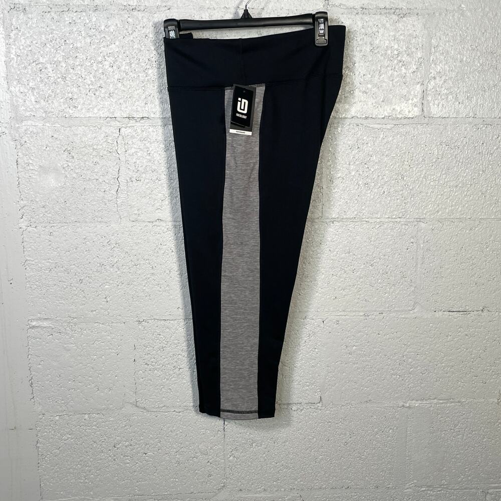ID Ideology Women's Colorblocked Cropped Leggings black/grey, L